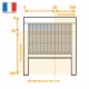 Dimensions de recoupe Moustiquaire enroulable Vision Air de MOUSTIKIT PREMIUM L100 cm x H160 cm