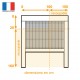 Dimensions de recoupe Moustiquaire enroulable Vision Air de MOUSTIKIT PREMIUM L150 cm x H160 cm